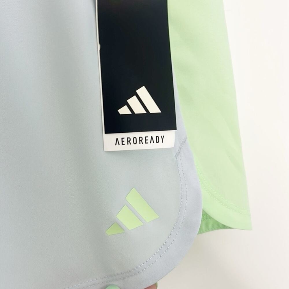 Girls Adidas Color Block Pacer Short Size Large - Picture 3 of 6